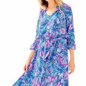 Lilly Pulitzer Alyanna Midi Dress Back to our Roots